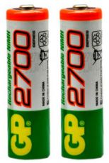Аккумулятор (батарейный блок) для фотокамеры GP Rechargeable NiMH 270AAHC 2700mAh AA (4шт. уп)