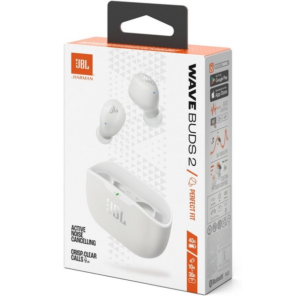 Bluetooth-гарнитура JBL Wave Buds 2 Bluetooth белый