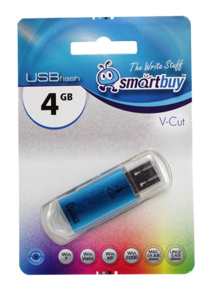 Флешка SmartBuy V-Cut 8 Gb Blue