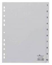 Индексный разделитель Durable пластик 10 разделов 1-10 (6511-10)