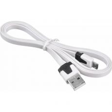 Кабель Buro BHP MicroUSB 1M FLAT USB (m)-micro USB (m) белый 1м