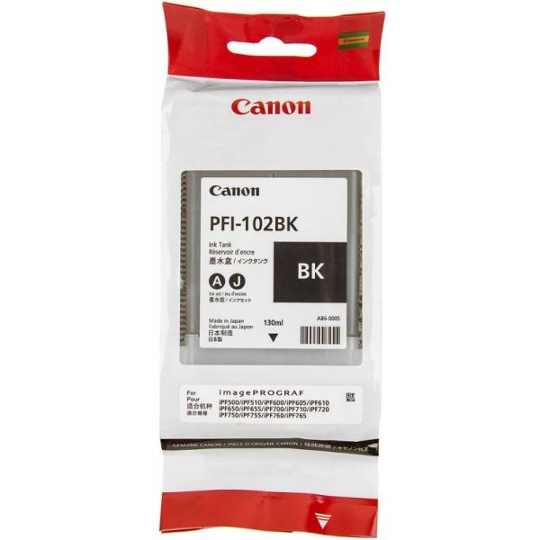 Картридж для принтера и МФУ Canon PFI-102BK черный, [0895B001]