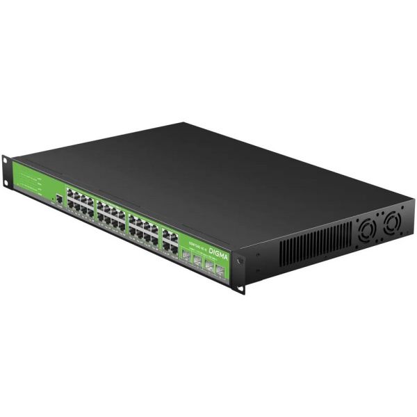Коммутатор Digma DSW724G-4C-R 28x1000 Мбит/сек, управляемый