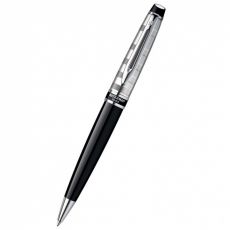 Шариковая ручка WATERMAN Expert 3 (S0952360) Deluxe Black CT (M) чернила: синий латунь блестящий хром