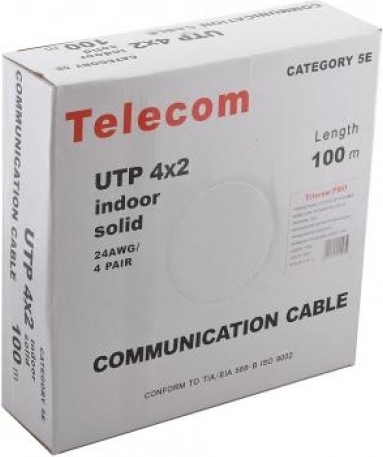 Сетевой кабель Telecom UTP4-TC100C5EPRO-CCA-IS