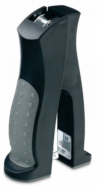 Степлер KW-trio 5533GRY вертикальный 24/6 Elegant Half-strip до 20 листов 150 скоб серый