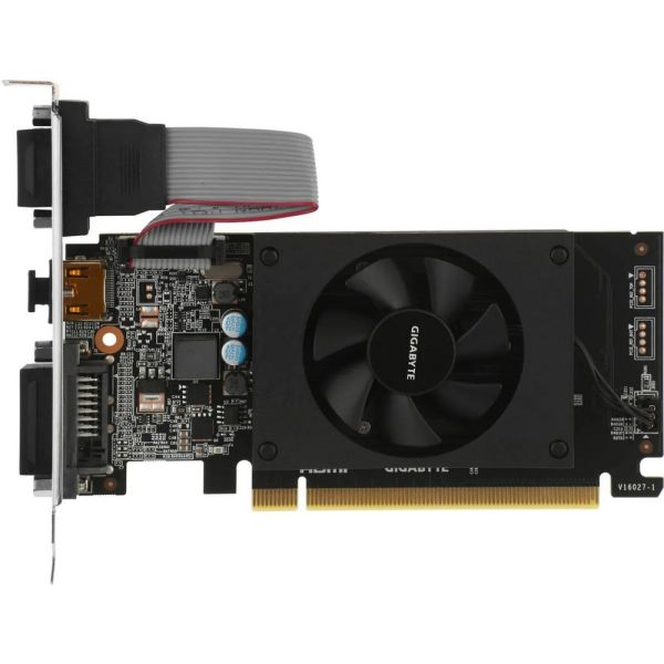 Видеокарта Gigabyte NVIDIA GeForce GT 710 (GV-N710D3-2GL 2.0) GV-N710D3-2GL 2.0, 2 Гб, DDR3