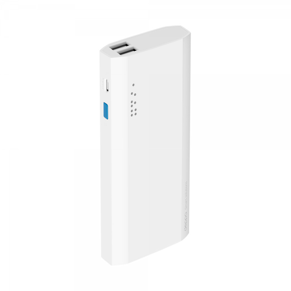 Внешний аккумулятор Deppa NRG power 13000 mAh, белый 2.1A 2 USB 33513