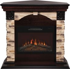 Электрокамин RealFlame Dublin ROCK Corner STD/EUG/24 AO+Kendal 24 1040х970х770мм дуб античный